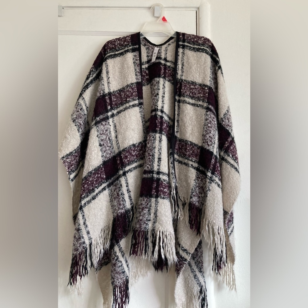 BP. Checkered Knit Wrap